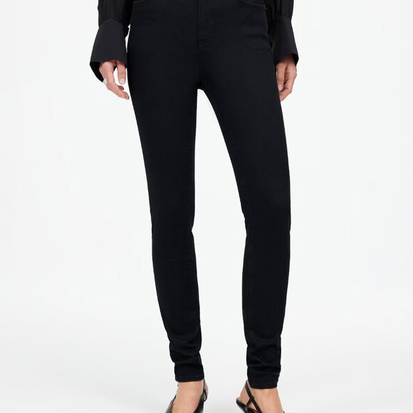 Curvy 10" High-Rise Skinny Jeans Black - Picture 1 of 6